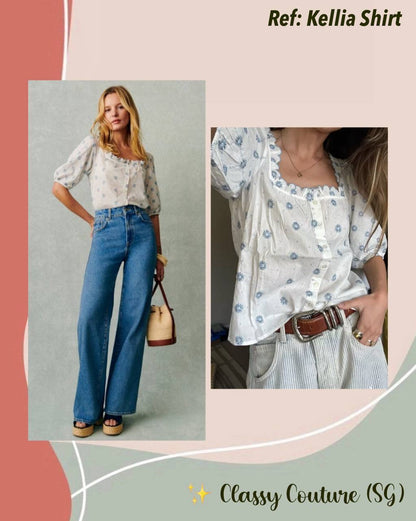 SZ Kellia Cotton floral Shirt