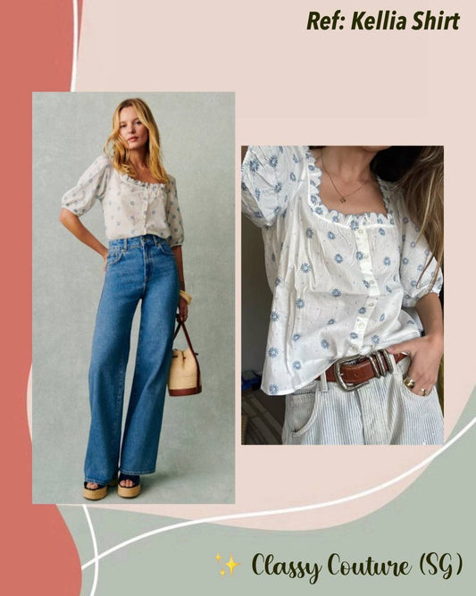 SZ Kellia Cotton floral Shirt