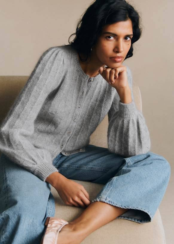 SZ Amance Mohair-Wool blend Cardigan