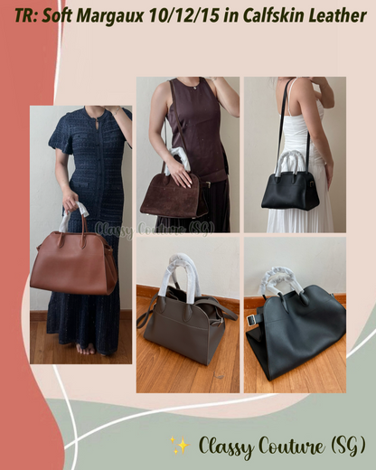 TR Soft Margaux 10 / 12 / 15 Bag in Calfskin Leather