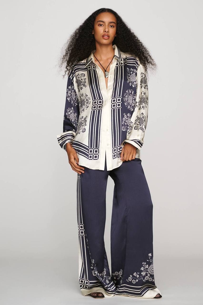 ALM Bandera Silk Buttondown Shirt | Trousers