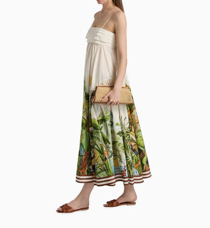 ALM Toucan Tango Cotton Midi Dress Sundress