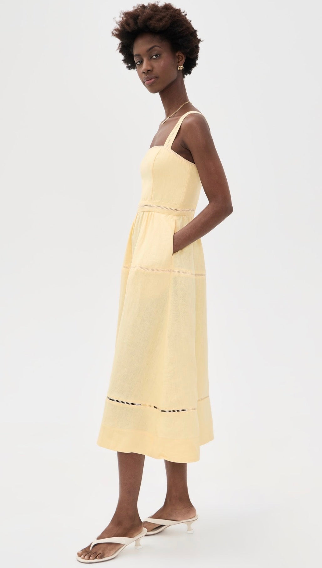 6 Colors! Ref Everett Linen Midi Dress