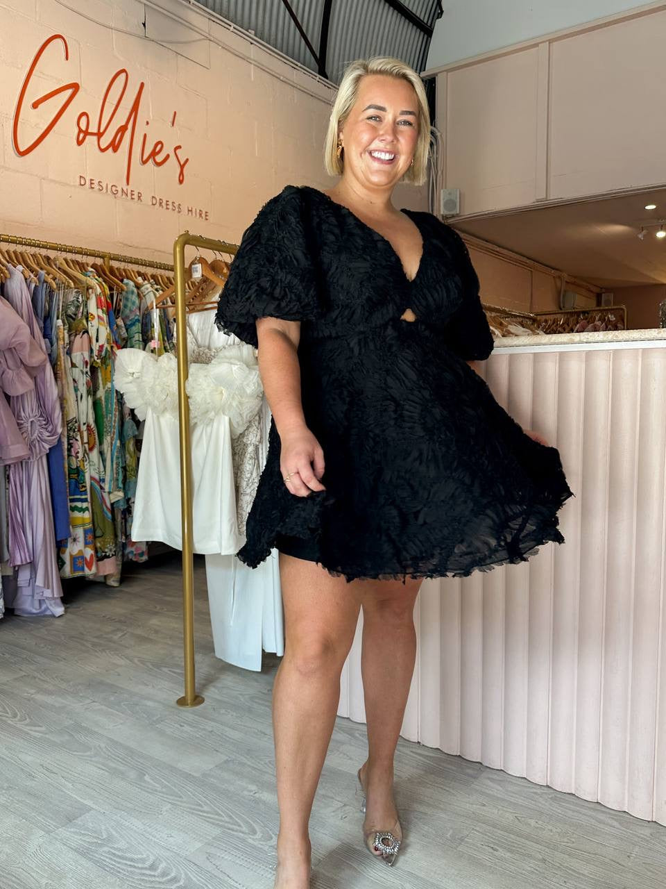 AJ Florential Swing Mini Dress