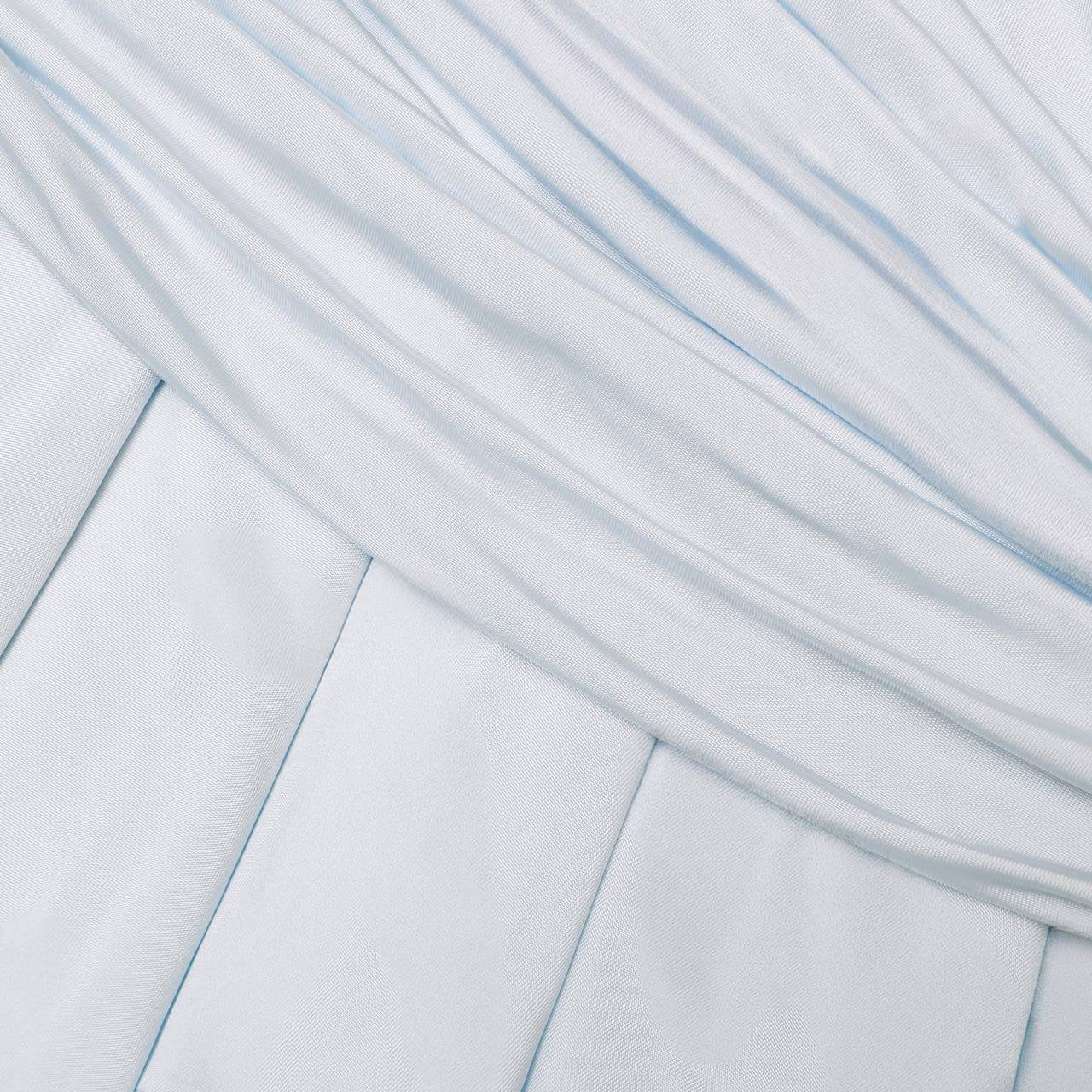 SP Blue Gathered Jersey Mini Dress