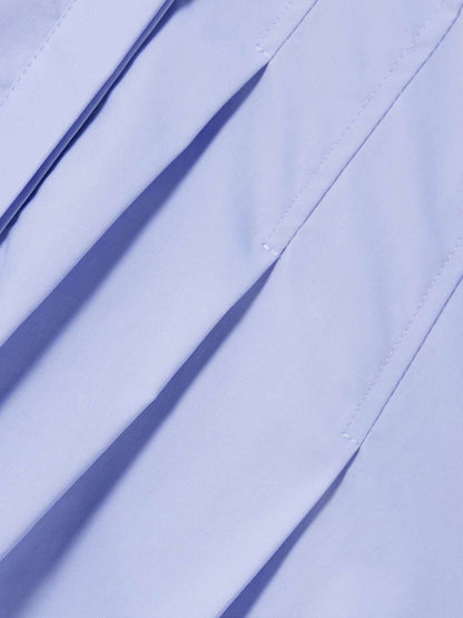 SK Jazz Pintuck Cotton-blend Midi Dress