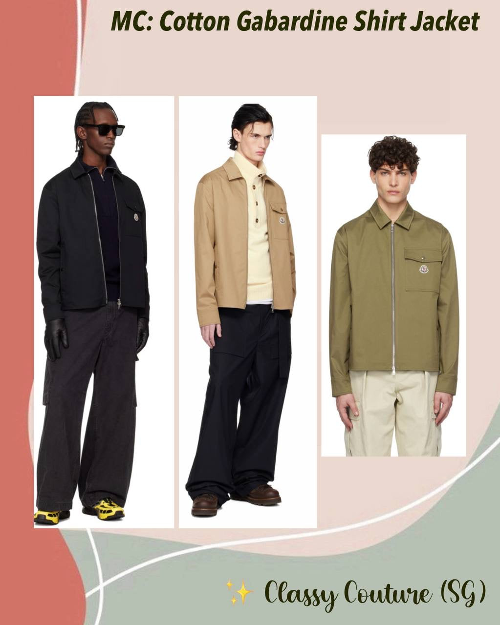 MC Men’s Cotton-blend Gabardine Shirt Jacket