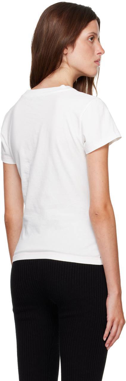 GN: White Qixi Basic Cotton Jersey Baby Fit T-Shirt