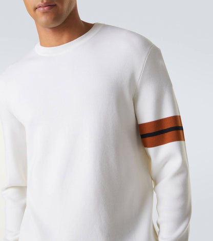 2 Colors! ZN Men’s High Performance Wool Crewneck Jumper Sweater w/ Stripe Detail