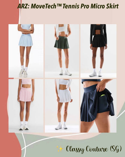 ARZ MoveTech ™ Tennis Pro Micro Skirt