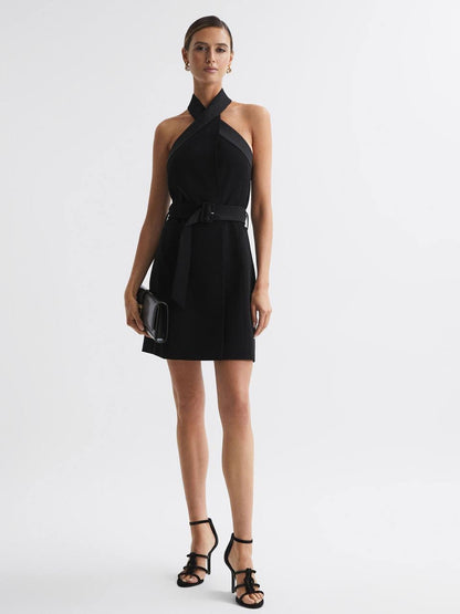 RS Alexis Fitted Halter Neck Mini Dress