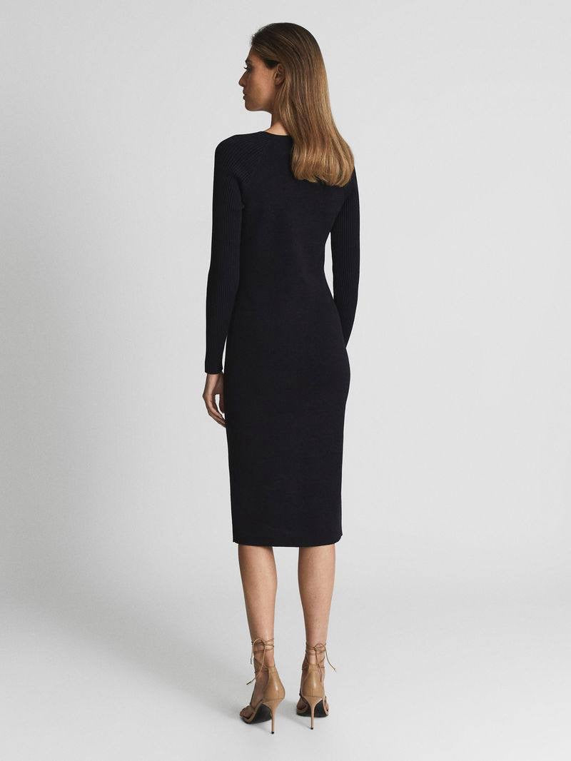 RS Perry Bodycon Knitted Midi Dress