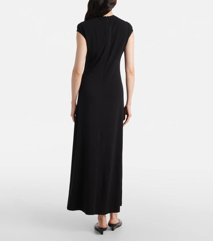 Tot Everyday Round Neck Jersey Midi Maxi Dress