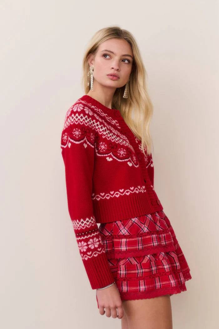 2 Colors! LSF Shantae Wool Fair Isle Cardigan