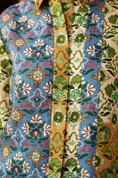 ALM Ali Spliced Shirt | Pants | Linen Set