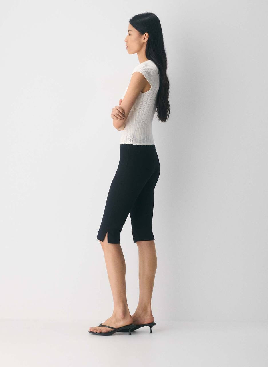 ARZ Soloist Wonder Yarn Viscose-blend Short Sleeve Sweater Top