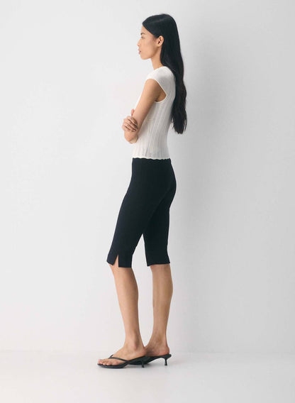 ARZ Soloist Wonder Yarn Viscose-blend Short Sleeve Sweater Top