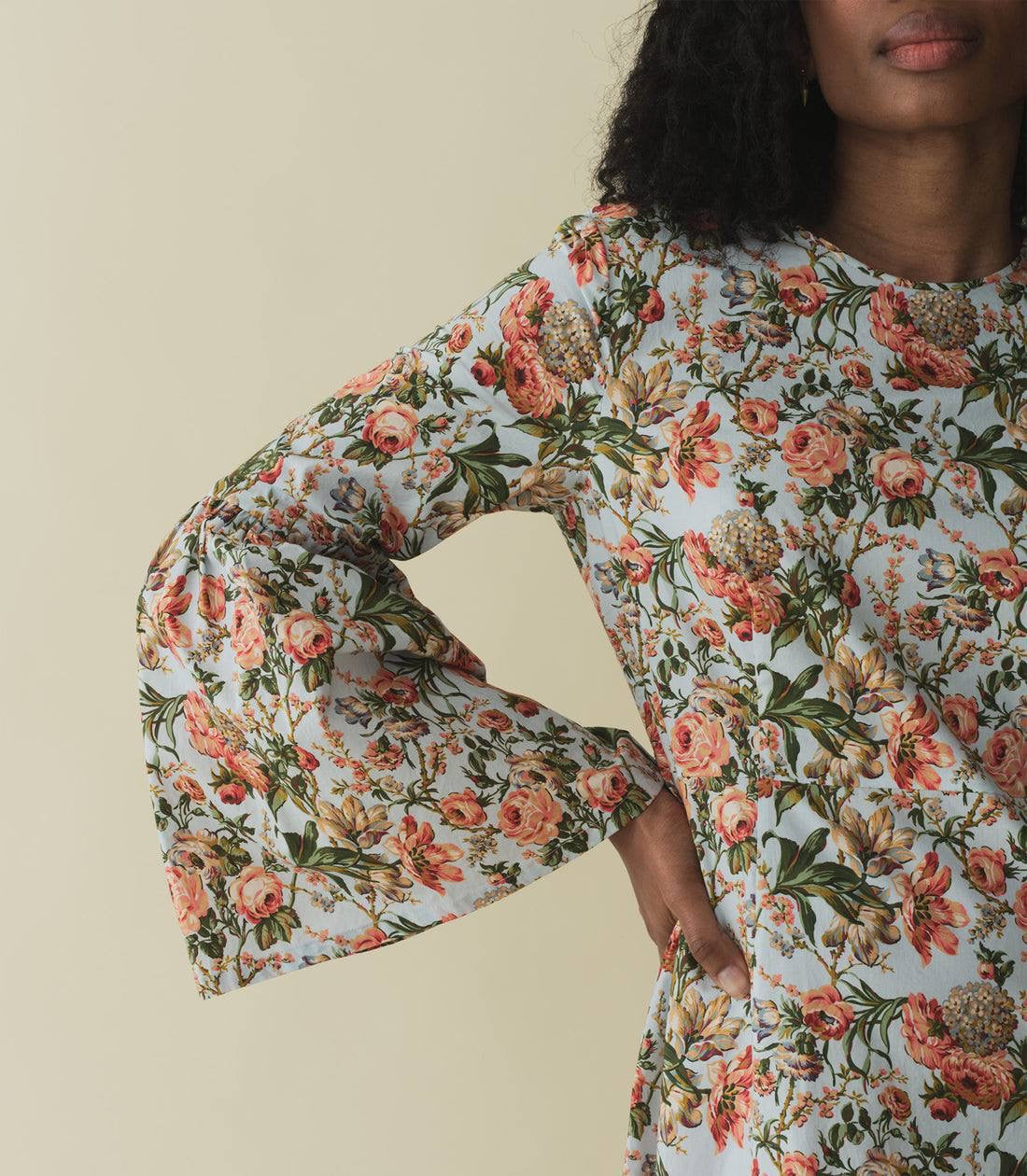 DN Noisette Cotton Midi Dress in Calico Garden