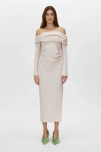 CM Shaw Off The Shoulder Midi Dress