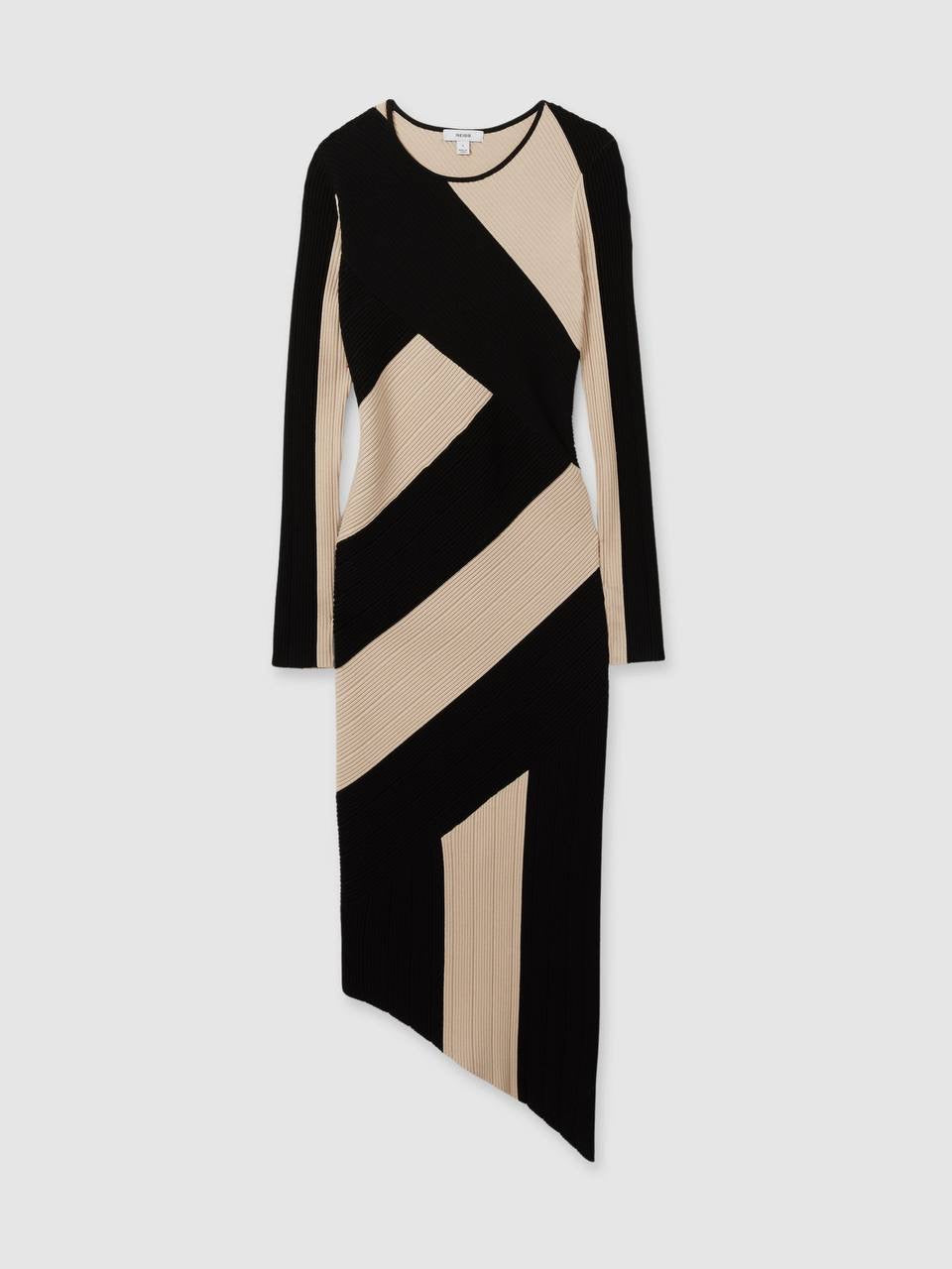 RS Jem Knitted Colorblock Midi Dress