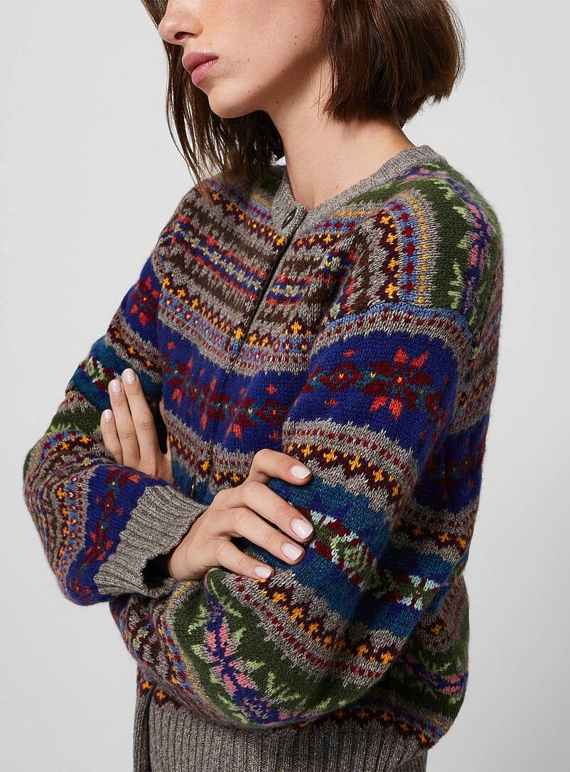 RL Fair Isle Buttoned Wool Cardigan