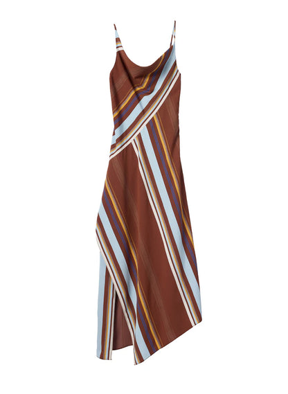 ALC Lauren Viscose-Blend Striped Midi Dress