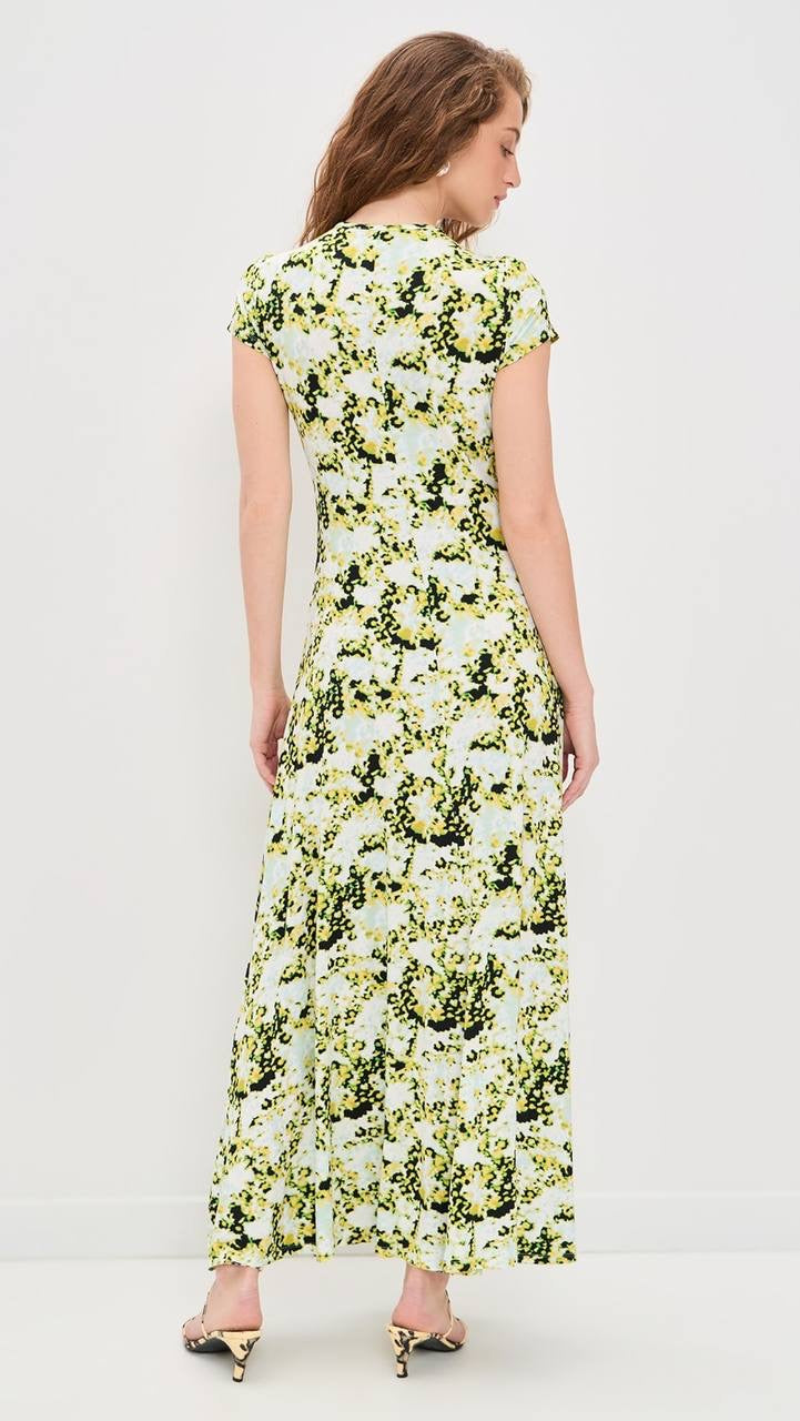 PS Noelani Rayon Stretch Jersey Keyhole Maxi Dress