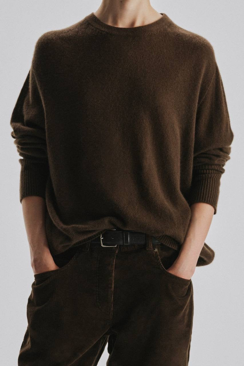 TR Odelle Cashmere Lightweight Crewneck Sweater