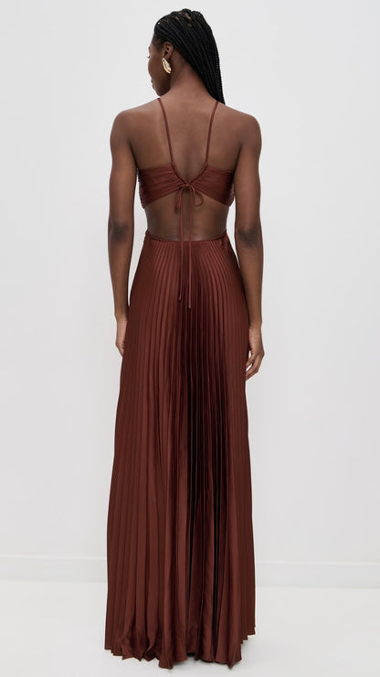 (PART 2/2) 8 Colors! ALC Moira Satin Pleated Maxi Dress