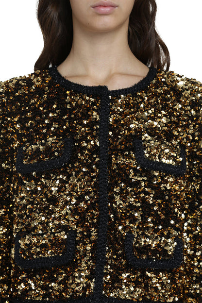 SALE! SP Gold Sequin Cropped Jacket