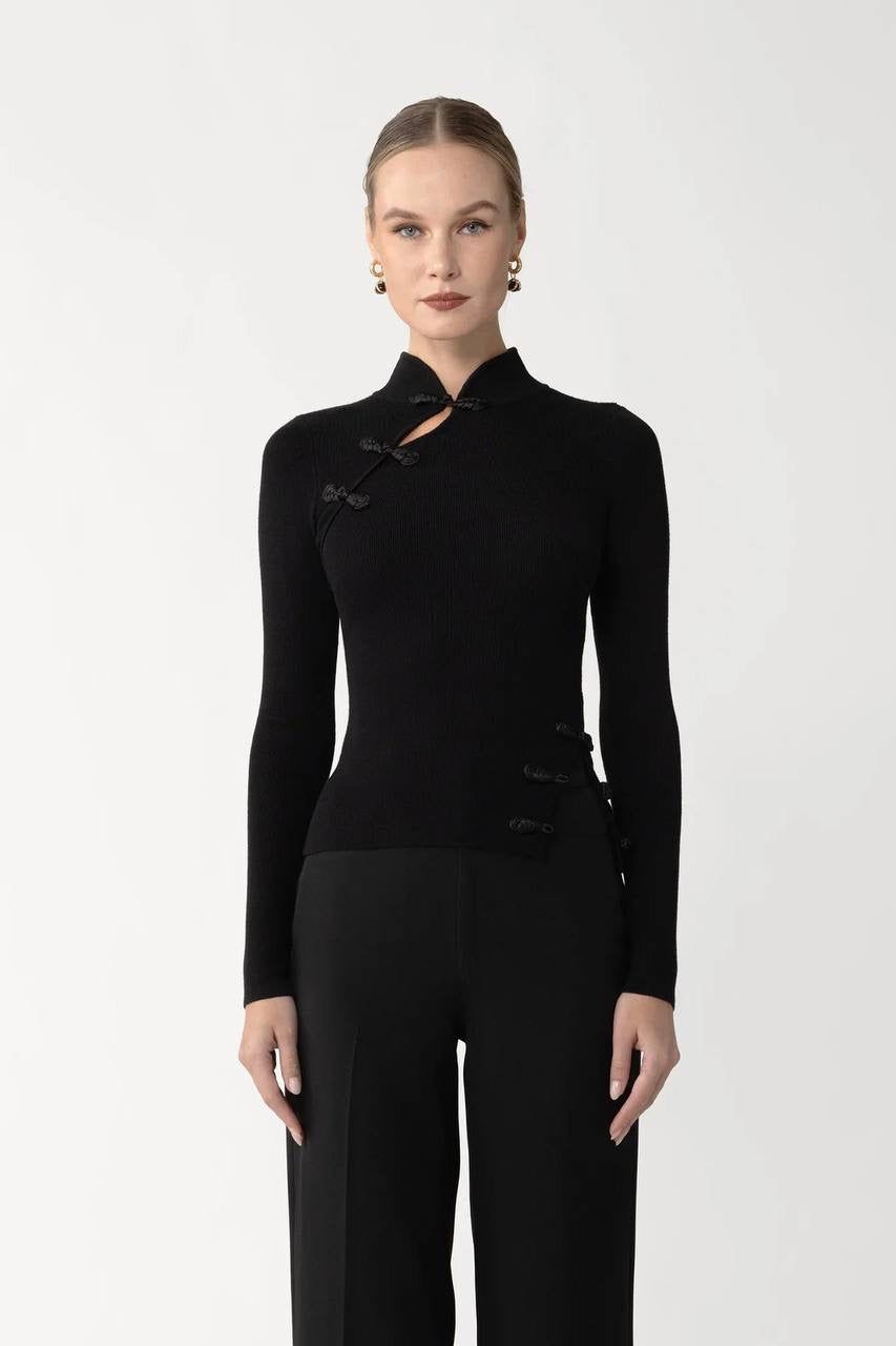 2 Colors! SAU Dakota Viscose Knit Long Sleeve Top