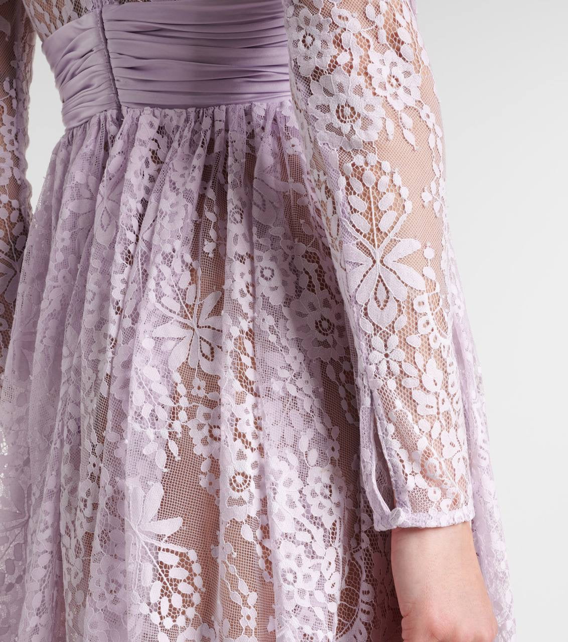 SP Lilac Lace Satin Mini Dress