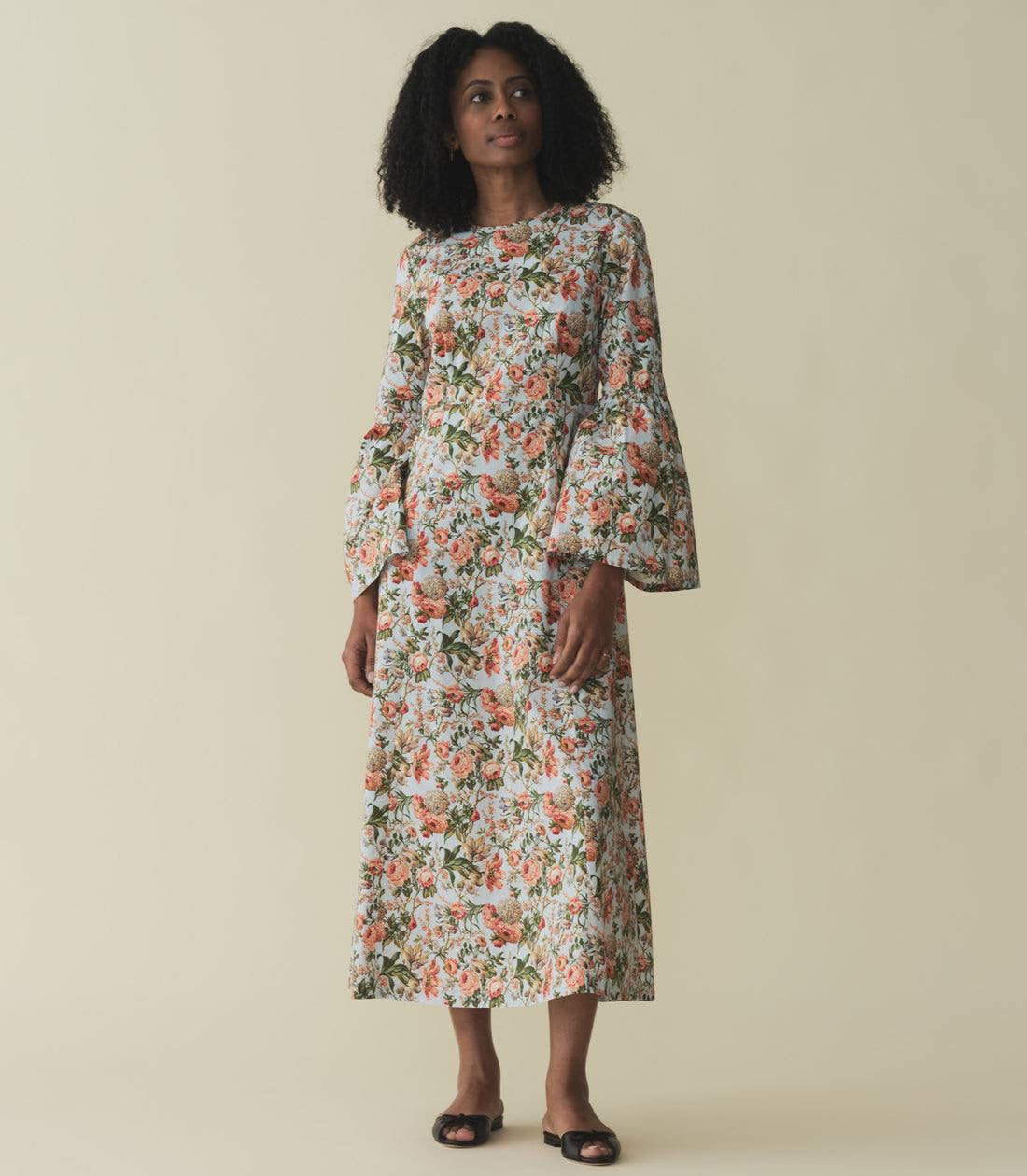 DN Noisette Cotton Midi Dress in Calico Garden