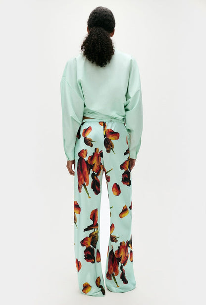 SL Bias Cut Pants: Tulipa Dew | Tulipa Black | Coast | Midnight - Thick 19 Momme Silk