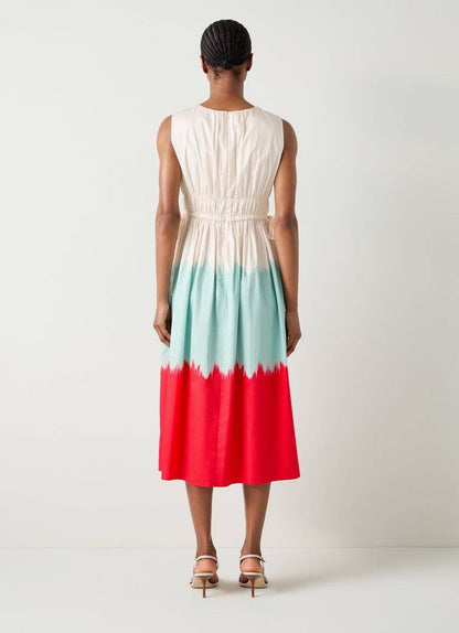 LKB Viola Dip-Dye Organic Cotton Midi Dress