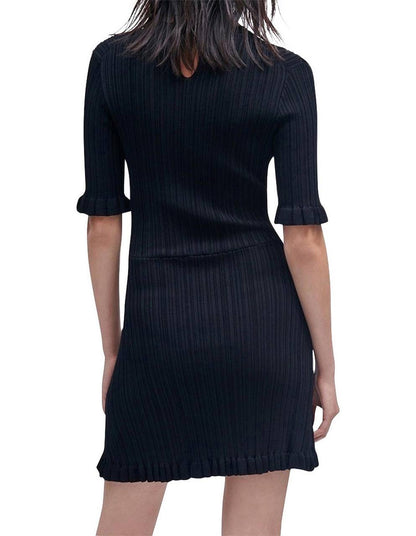 MJ Rochasse Ruffle Knit Dress