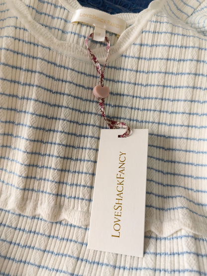 LSF Elisavette Striped Stretch Knit Mini Dress
