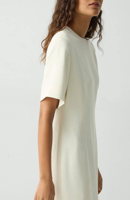 TH T-Shirt Mini Dress in Admiral Crepe