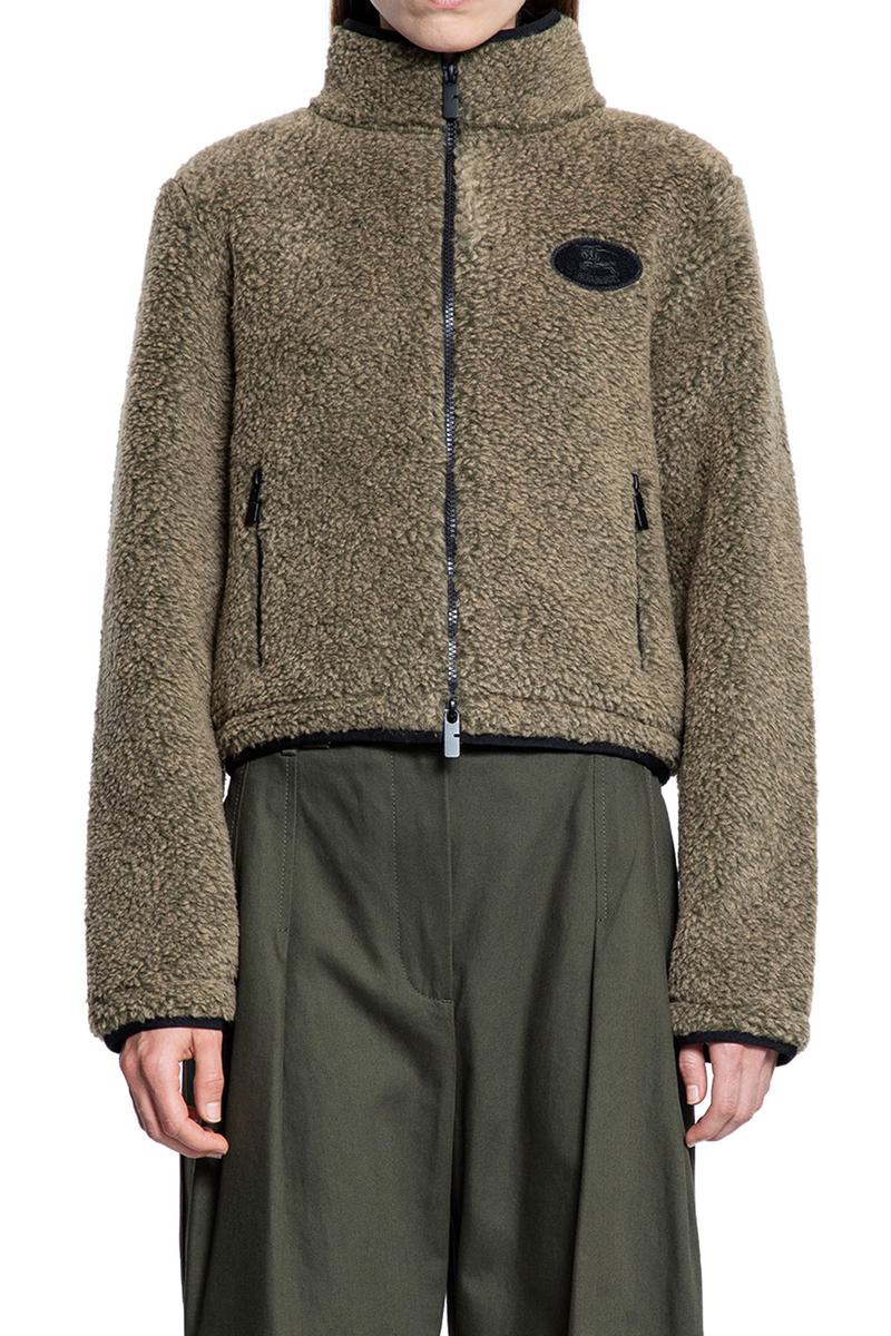 BBR Cropped Wool-Blend Fleece Jacket