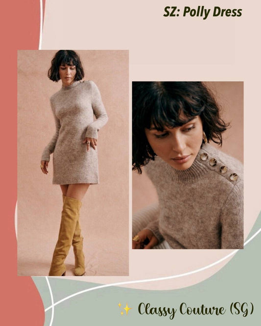 SZ Polly Wool-Mohair blend Mini Dress