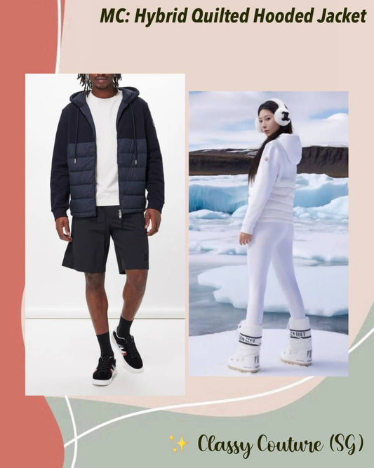 MC Men’s / Unisex Hybrid Padded Quilted Cotton Hooded Jacket Hoodie