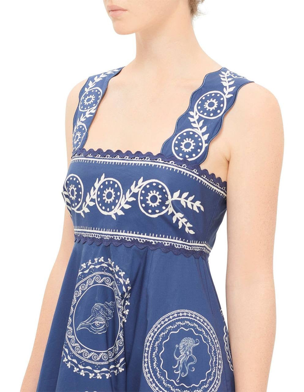 ALM Oceane Summer Cotton Midi Dress Sundress