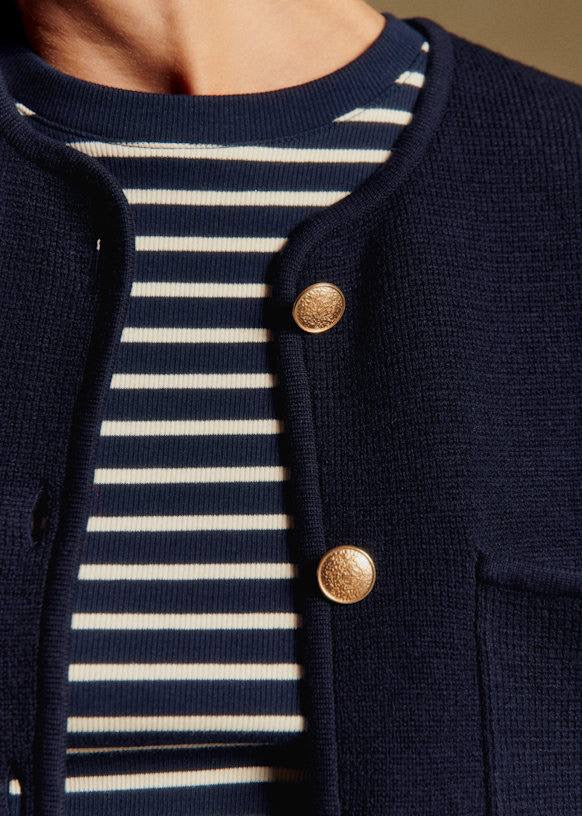 SZ Jules Wool-Cotton Cardigan