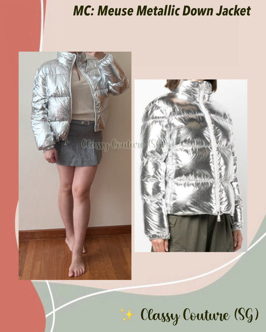 MC Meuse Metallic Silver Down Jacket
