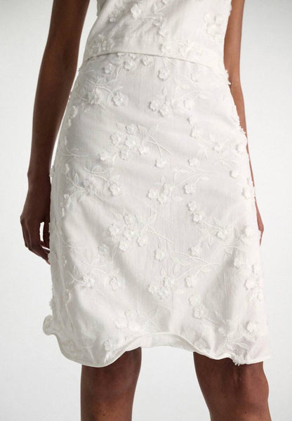 DS Light Volumes Sleeveless Cotton Shift Midi Dress