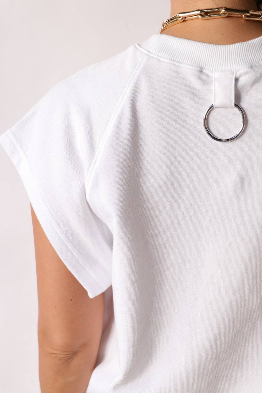 TB Summer Sweatshirting Sleevless Easy Top