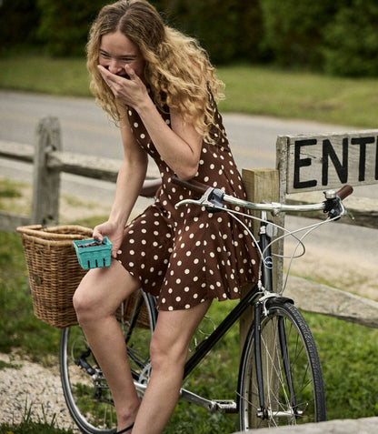 DN Melina Silk-Viscose Mini Dress In Georgina Dot