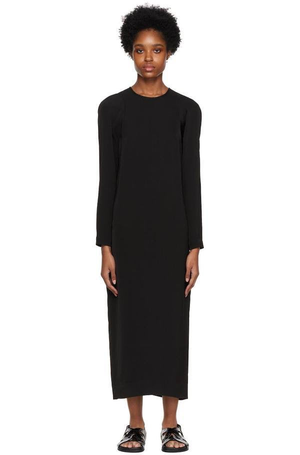 TOT Dropped-Shoulder Viscose Midi Dress