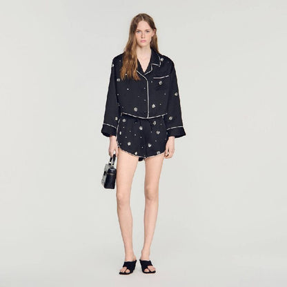 SD Nerissea Embellished Top Sorela Skirt Shorts