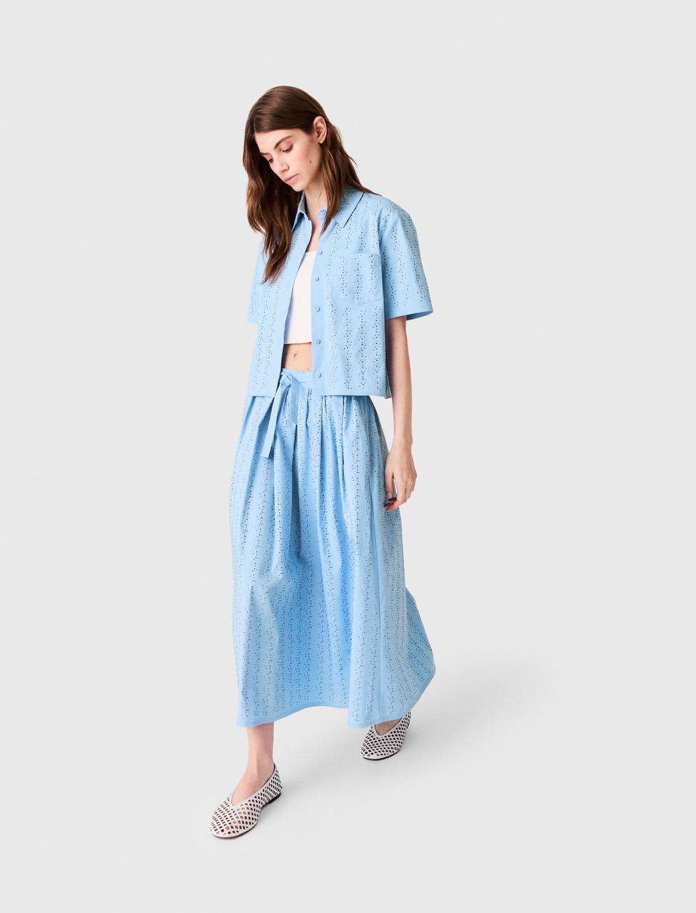 MJ: Carius Embellished Shirt | Skirt